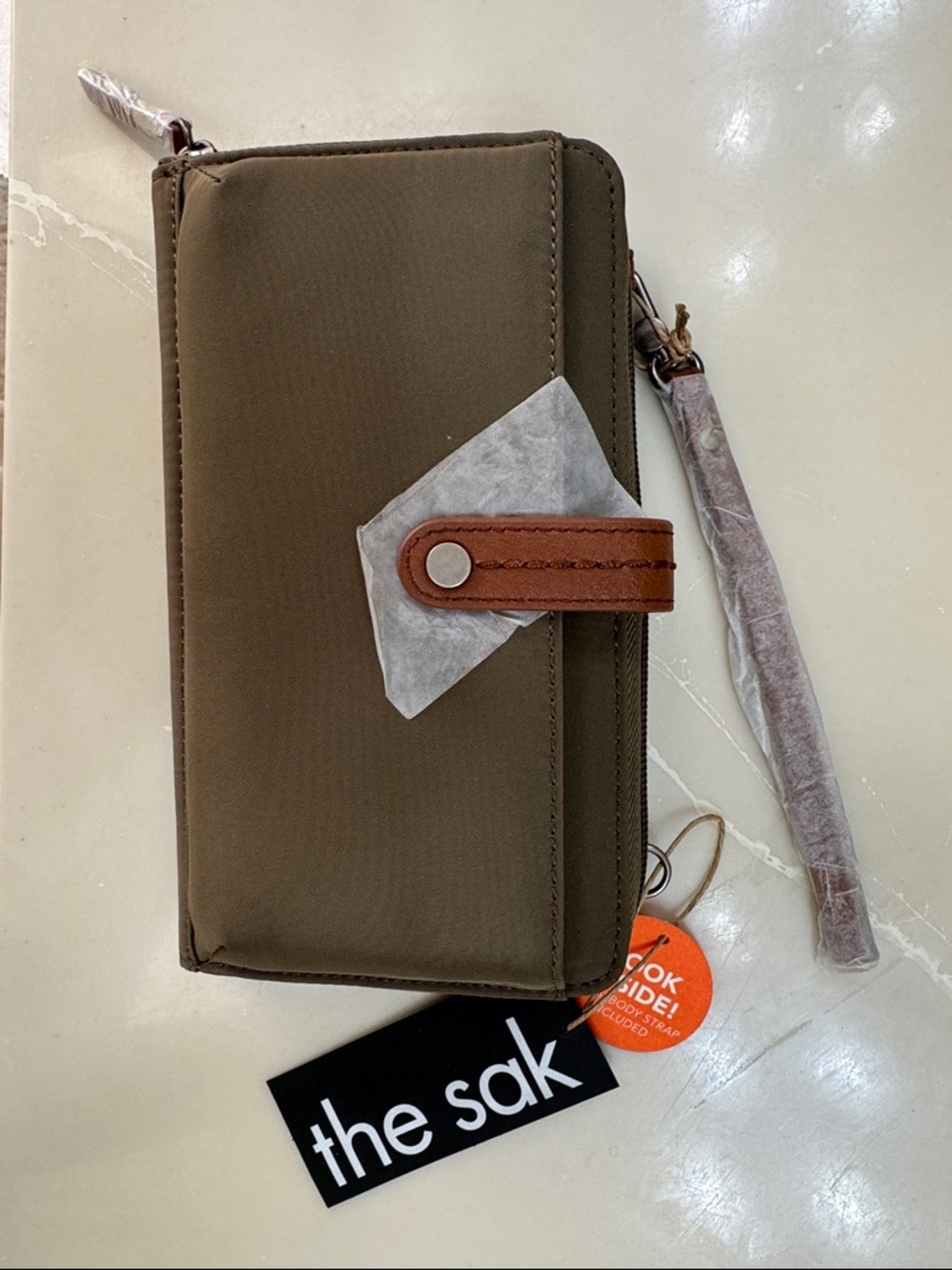 The Sak Olive Green Esperato Nylon Wallet Wristlet